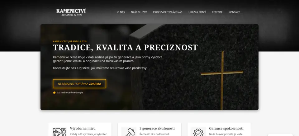 Preview of the website