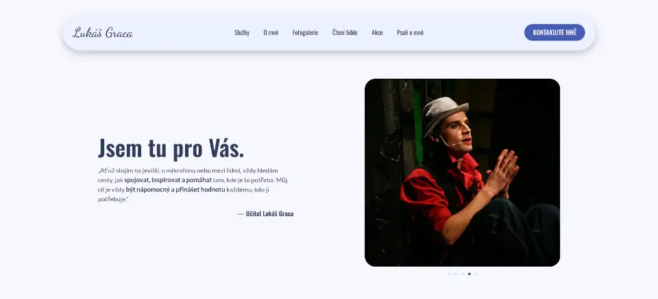 Preview of the website