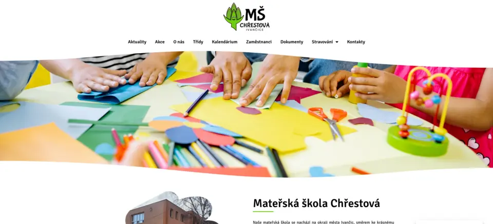 Preview of the website