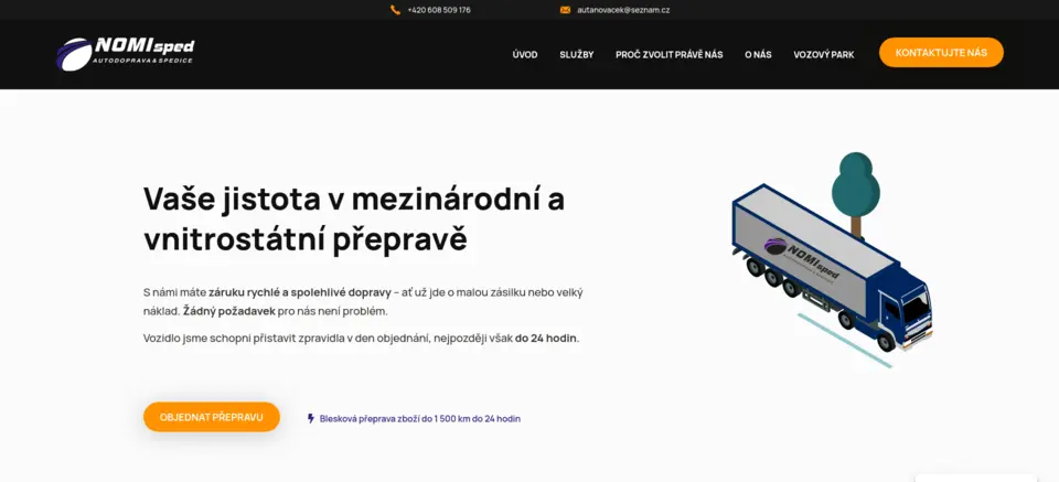 Preview of the website