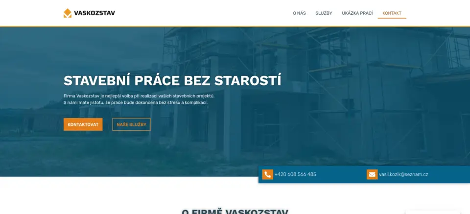 Preview of the website